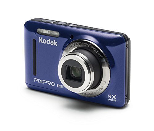 Kodak FZ53-BL Point and Shoot Digital Camera with 2.7\" LCD, Blue