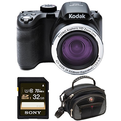 Kodak PIXPRO Astro Zoom AZ421 16 MP Digital Camera with 42X Opitcal Zoom and 3" LCD Screen Bundle