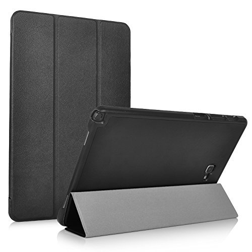 KuGi Galaxy Tab A 10.1 with S pen case - Ultra Lightweight Slim Smart Cover Case for Samsung Galaxy Tab A 10.1 with S pen P580 / P585 Tablet(Black)