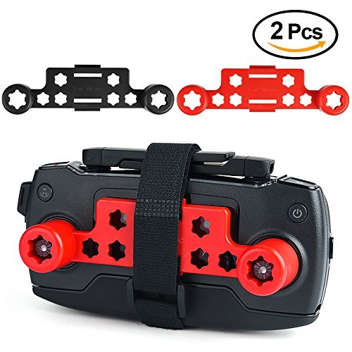 Kuuqa 2 Pcs Upgraded Transport Clip Remote Controller Stick Thumb Protector Screen Guard Bracket with Velcro Strap for DJI Mavic Pro Transmitter (DJI Mavic not Included)