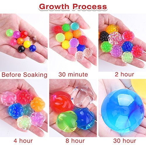 Kuuqa 220 Pcs Water Beads Water Growing Balls Vase Filler for Wedding Decoration And Party supplies (220 Beads)