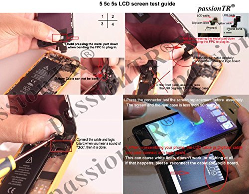 LCD Display & Touch Screen Digitizer Assembly Replacement for Apple iPhone 5C