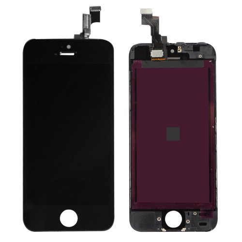 LCD Touch Screen Digitizer Frame Assembly Full Set LCD Touch Screen Replacement for iPhone 5S - Black