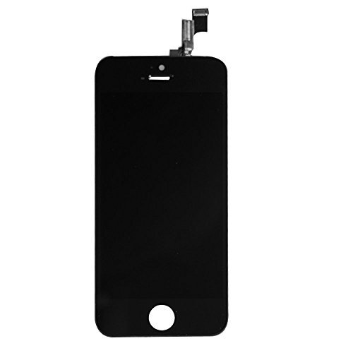 LCD Touch Screen Digitizer Frame Assembly Full Set LCD Touch Screen Replacement for iPhone 5S - Black