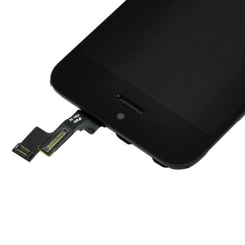 LCD Touch Screen Digitizer Frame Assembly Full Set LCD Touch Screen Replacement for iPhone 5S - Black