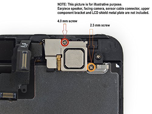 LCD Touch Screen Digitizer Frame Assembly Full Set LCD Touch Screen Replacement for iPhone 5S - Black