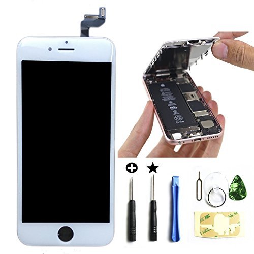 LCD iPhone 6S Screen Replacement LCD Digitizer and LCD Display 3D Touch Screen front glass with Digitizer Assembly for iphone 6s Screen 4.7" White