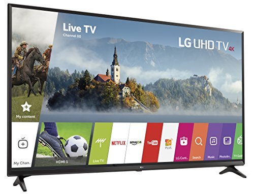 LG Electronics 43UJ6300 43-Inch 4K Ultra HD Smart LED TV (2017 Model)