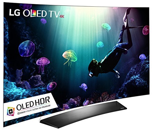 LG Electronics OLED55C6P Curved 55-Inch 4K Ultra HD Smart OLED TV (2016 Model)