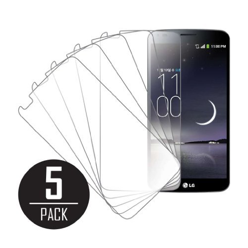 LG G Flex Screen Protector Cover, MPERO Collection 5 Pack of Clear Screen Protectors for LG G Flex