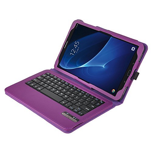 LG G PAD X 8.0 / LG G pad III 8.0 Keyboard case, KuGi ®-High quality Ultra-thin Detachable Bluetooth Keyboard Stand Portfolio Case / Cover for LG G PAD X 8.0 / LG G pad III 8.0 tablet (Purple)