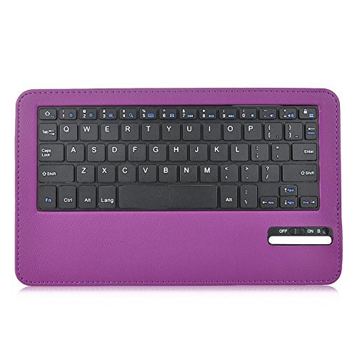 LG G PAD X 8.0 / LG G pad III 8.0 Keyboard case, KuGi ®-High quality Ultra-thin Detachable Bluetooth Keyboard Stand Portfolio Case / Cover for LG G PAD X 8.0 / LG G pad III 8.0 tablet (Purple)