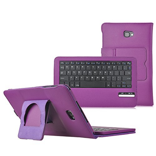 LG G PAD X 8.0 / LG G pad III 8.0 Keyboard case, KuGi ®-High quality Ultra-thin Detachable Bluetooth Keyboard Stand Portfolio Case / Cover for LG G PAD X 8.0 / LG G pad III 8.0 tablet (Purple)