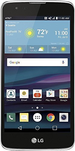 LG Phoenix 2 K371 Mobile 4g LTE GSM, 5-Inch HD, 16GB, 8MP LED Flash + 5MP, Android 6.0 Locked AT&T Prepaid, U.S. Warranty