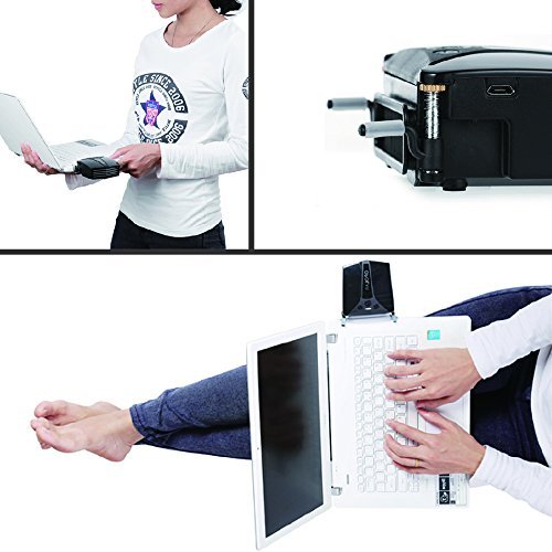 Laptop Fan Cooler with Temperature Display, Rapid Cooling, Auto-Temp Detection, 13 Wind Speed