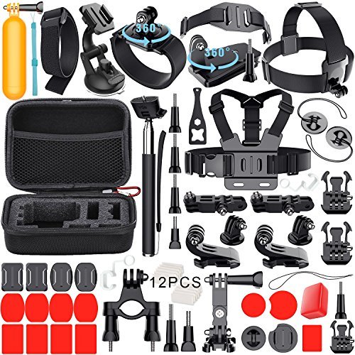 Leknes Common Outdoor Sports Bundle for SJ4000/SJ5000/SJ6000 and GoPro Hero 5/ 5 Session/4/3+/3/2/1 Cameras DBpower Akaso Xiaomi Yi Apeman Wimius