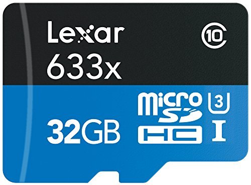 Lexar High-Performance MicroSDHC 633x 32GB UHS-I w/USB 3.0 Reader Flash Memory Card (old U3 version) LSDMI32GBBNL633R