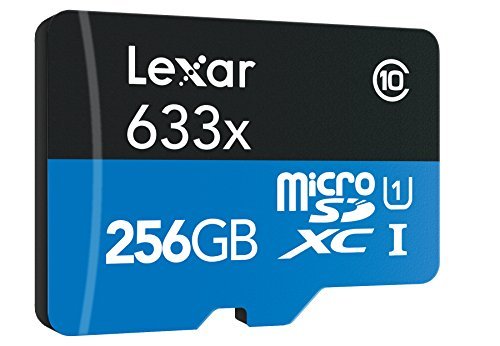 Lexar High-Performance microSDXC 633x 256GB UHS-I Card w/SD Adapter - LSDMI256BBNL633A