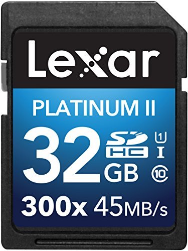 Lexar Platinum II 300x SDHC 32GB UHS-I/U1 (Up to 45MB/s Read) Flash Memory Card - LSD32GBBNL300