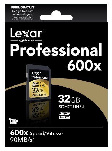 Lexar Professional 600x 32GB SDHC UHS-I Flash Memory Card LSD32GCRBNA600