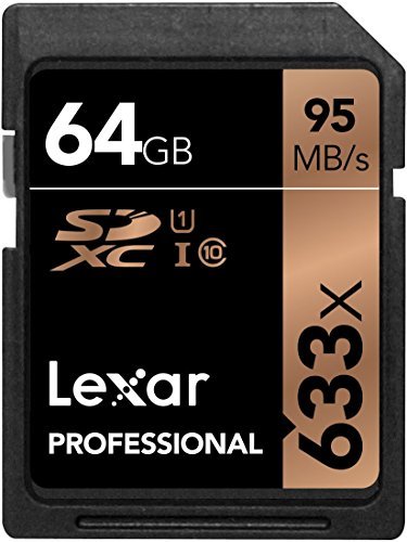 Lexar Professional 633x 64GB SDXC UHS-I/U1 Card with Image Rescue 5 Software - LSD64GCB1NL633