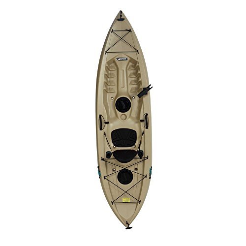 Lifetime Muskie Angler Sit-On-Top Kayak with Paddle, Tan, 120\