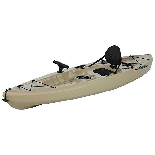 Lifetime Muskie Angler Sit-On-Top Kayak with Paddle, Tan, 120\