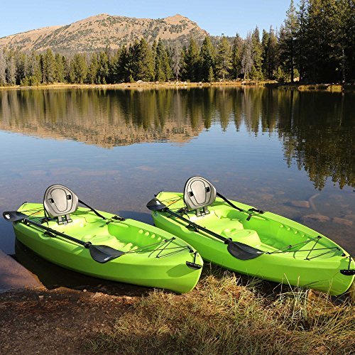 Lifetime Tioga Sit-On-Top Kayak with Paddle (2 Pack), Lime, 120\