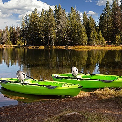 Lifetime Tioga Sit-On-Top Kayak with Paddle (2 Pack), Lime, 120\