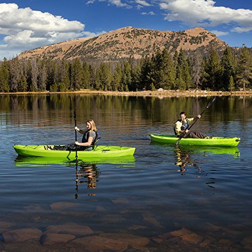 Lifetime Tioga Sit-On-Top Kayak with Paddle (2 Pack), Lime, 120\