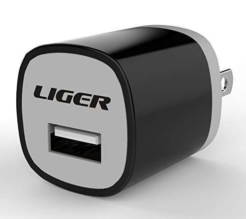 Liger USB Wall Travel For Smartphone, Tablet, Speaker Headset & Power Bank - Black