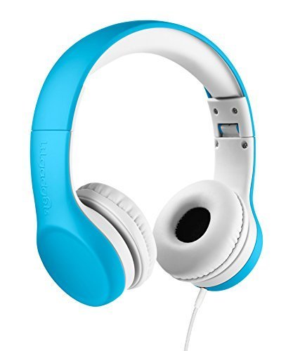 LilGadgets Connect+ Premium Volume Limited Wired Headphones with SharePort for Children - Blue