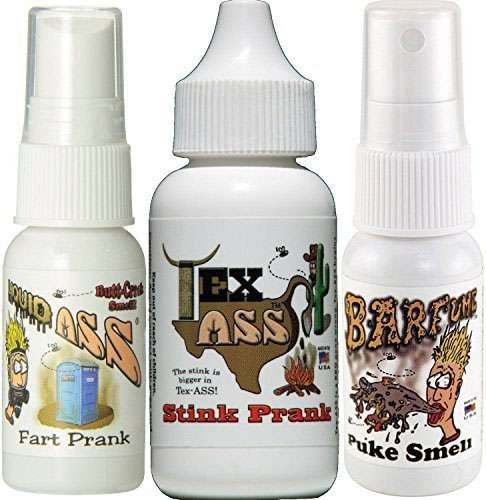 Liquid Ass Tex-Ass BARFume Stink Spray Novelty Bundle Assortment