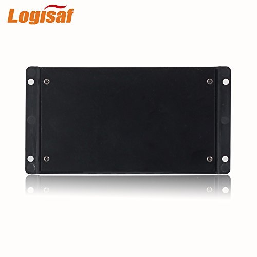 Logisaf 30A 12V/24V Solar Controller LCD Solar Panel Regulator Charge Controller Dual USB Port