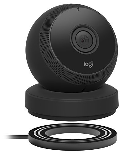 Logitech Circle Wireless HD Video Battery Powered Security Camera with 2-way talk – Black