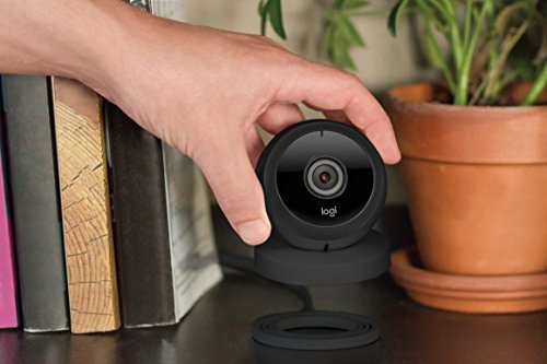 Logitech Circle Wireless HD Video Battery Powered Security Camera with 2-way talk – Black