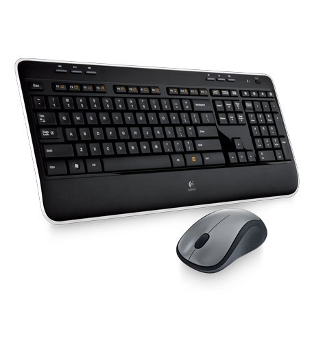 Logitech MK520 Wireless Keyboard and Mouse Combo — Keyboard and Mouse, Long Battery Life, Secure 2.4GHz Connectivity