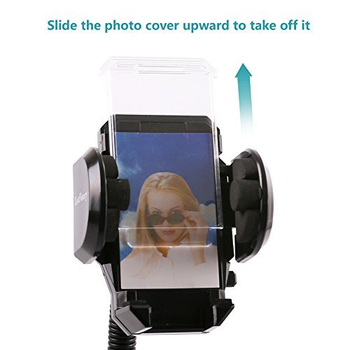 LotFancy Cell Phone Holder - Mobile Phone Car Mount - 360° Rotation Windshield Dashboard Cradle for GPS iPhone 7 7Plus 6 6Plus 5S 5 5C Samsung Galaxy S7 Edge 6S Smartphones