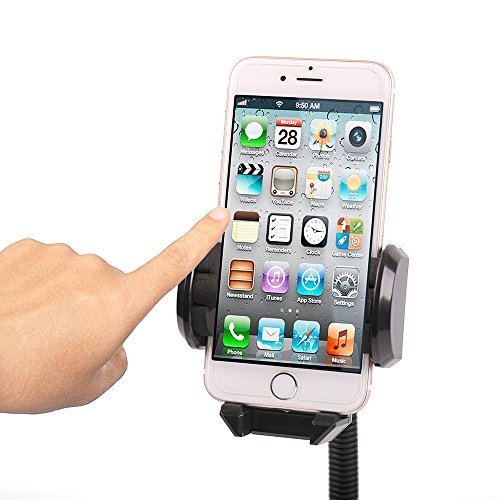 LotFancy Cell Phone Holder - Mobile Phone Car Mount - 360° Rotation Windshield Dashboard Cradle for GPS iPhone 7 7Plus 6 6Plus 5S 5 5C Samsung Galaxy S7 Edge 6S Smartphones