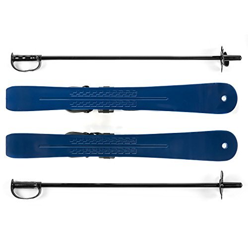 Lucky Bums Kid's Beginner Snow Skis and Poles