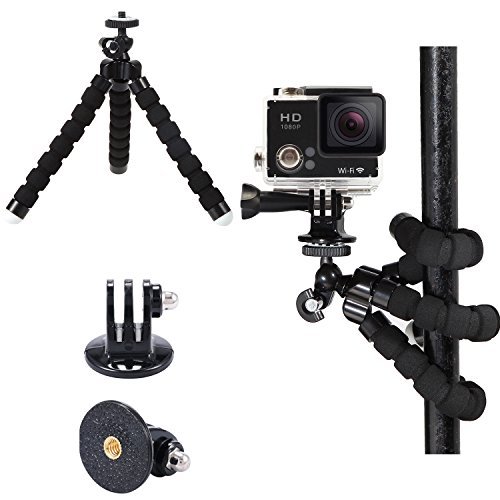 Luxebell Accessories Kit for AKASO EK5000 EK7000 4K WIFI Action Camera Gopro Hero 6 5/Session 5/Hero 4/3+/3/2/1 (14 Items)