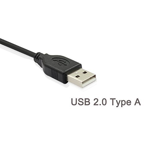 Luxebell Premium Mini USB Data Transfer Charging Cable Cord for GoPro Hero 6 5 4 3+ 3 Silver Black White, Hero HD - 3-pack 3.3 Feet (1 Meter)