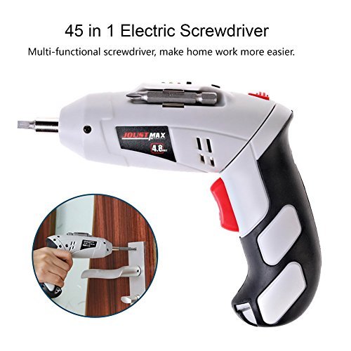 MAIKEHIGH 45 in 1 Cordless Drill Driver, Multi Function Electric Screw Drill Repair Tool Sets 4.8 V Screw Drivers for Home Work.(US Plug)