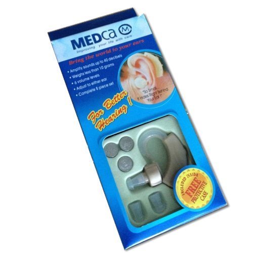 MEDca BTE Behind the Ear Sound Amplifier Super Mini Size Sound Enhancer