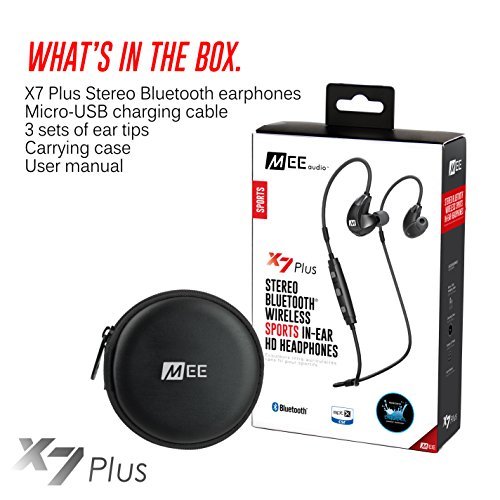 MEE Audio X7 Plus Bluetooth Wireless Sports In-Ear HD Headphones with Memory