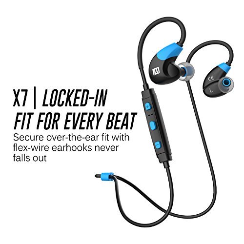 MEE audio X7 Stereo Bluetooth Wireless Sports In-Ear Headphones (Blue/Black)