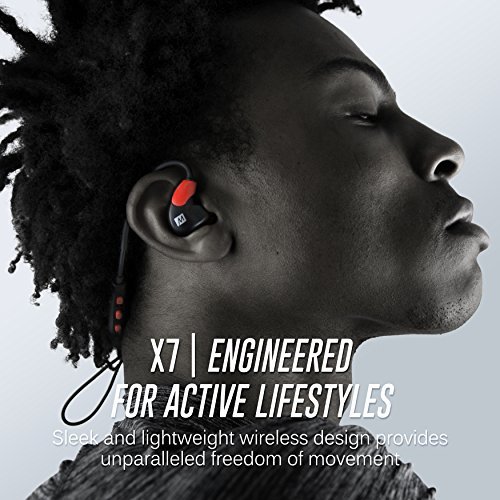 MEE audio X7 Stereo Bluetooth Wireless Sports In-Ear Headphones (Red/Black)