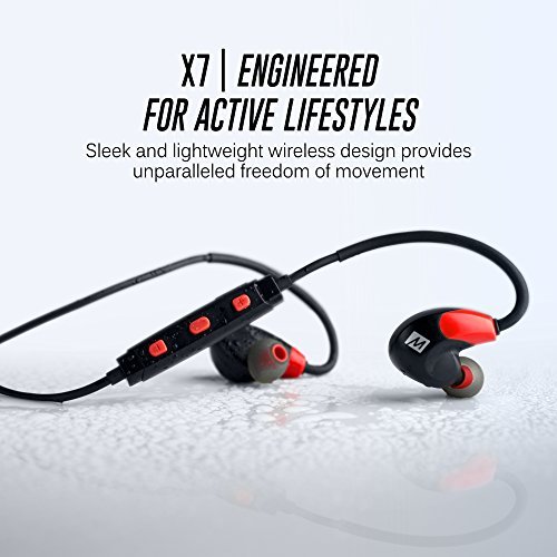 MEE audio X7 Stereo Bluetooth Wireless Sports In-Ear Headphones (Red/Black)