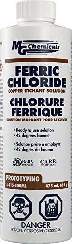 MG Chemicals Ferric Chloride Liquid, 475ml fill, Dark Brown