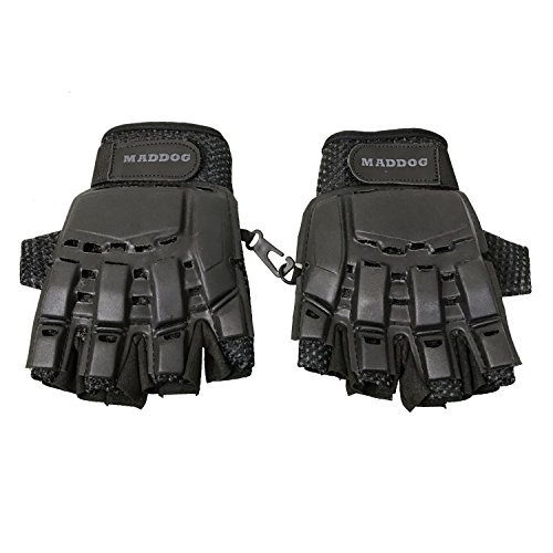 Maddog Sports Padded Chest Protector, Tactical Half Glove, & Neck Protector Combo Package